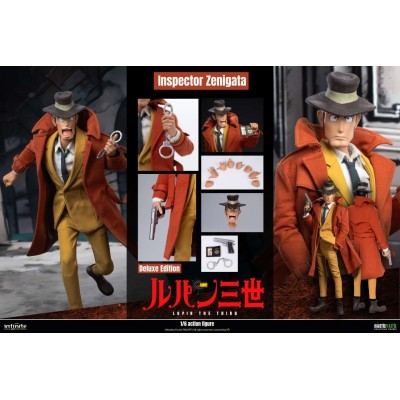 INFINITE STATUE LUPIN THE THIRD THE ITALIAN ADVENTURE INSPECTOR ZENIGATA DELUXE VERSION ACTION FIGURE