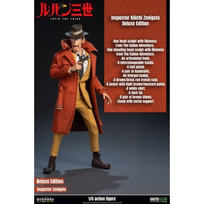 LUPIN THE THIRD L'AVVENTURA ITALIANA INSPECTOR ZENIGATA DELUXE ACTION FIGURE INFINITE STATUE