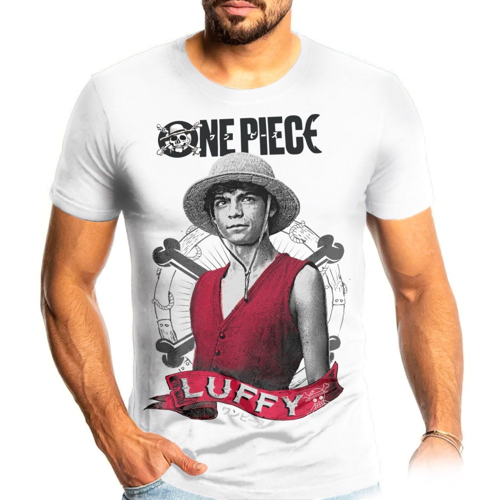 MAGLIA T SHIRT NETFLIX ONE PIECE LUFFY
