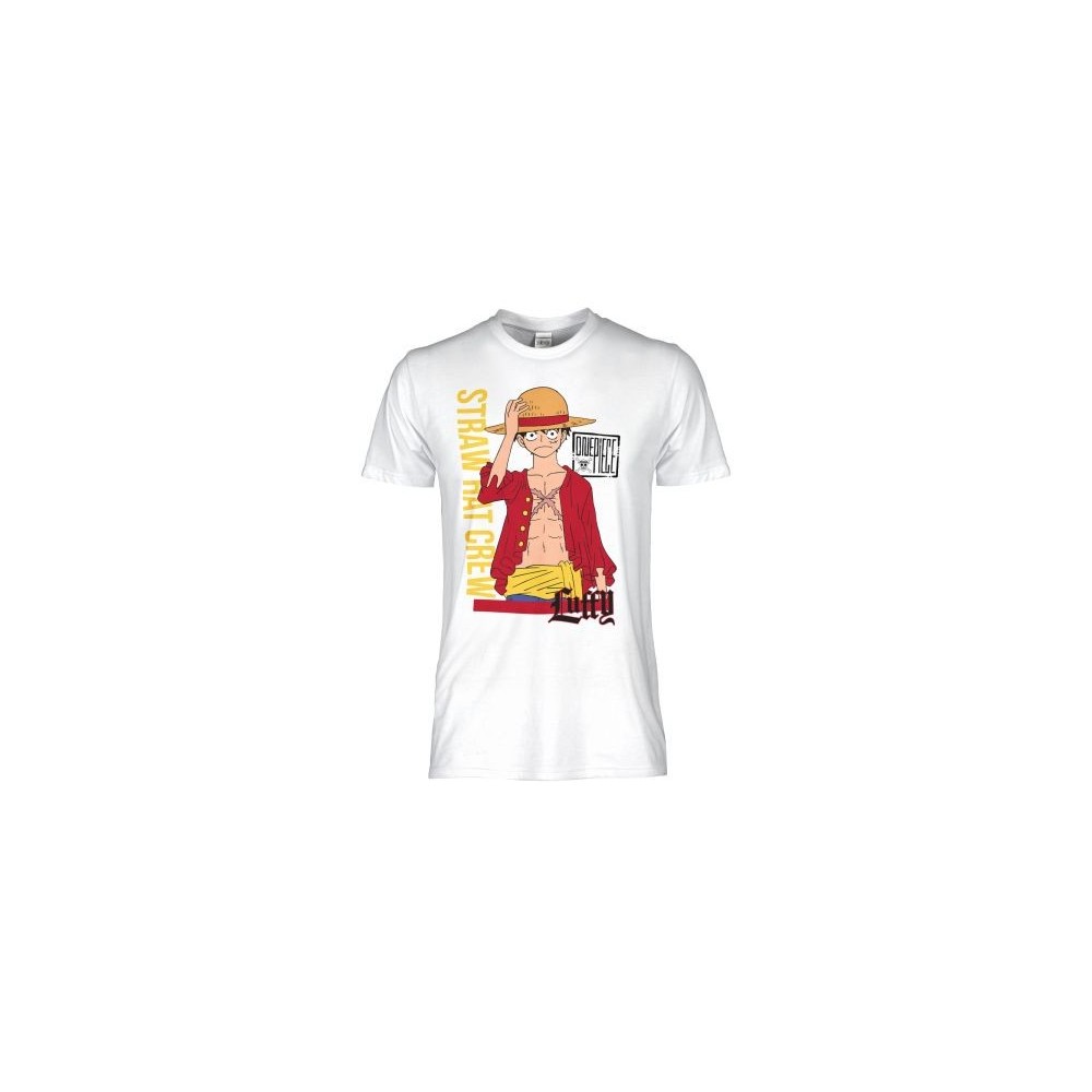 T SHIRT KID ONE PIECE LUFFY STRAW HAT CREW