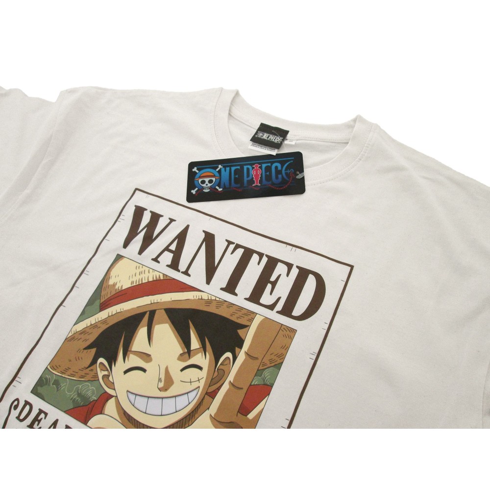 T SHIRT KID ONE PIECE MONKEY D LUFFY WANTED