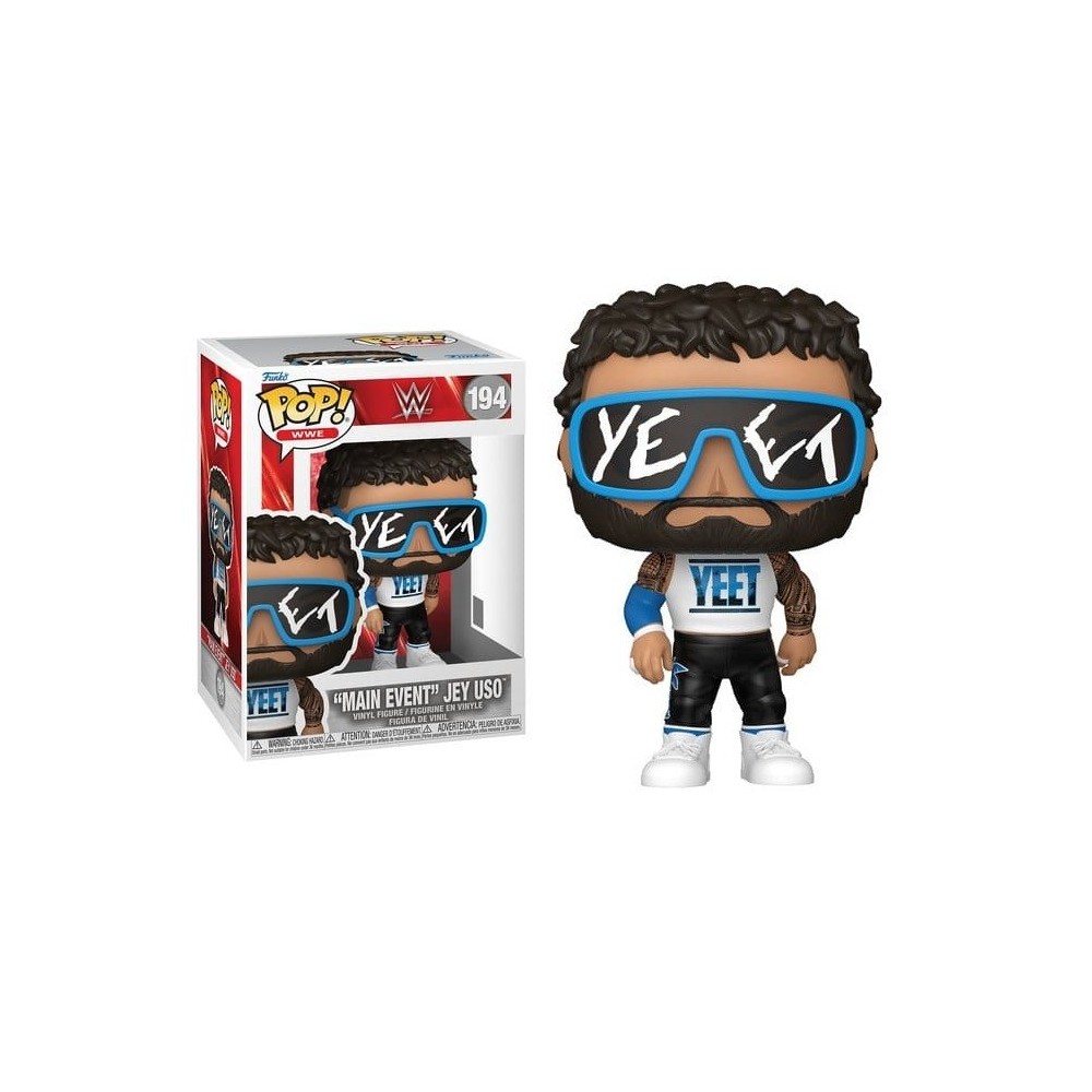 FUNKO FUNKO POP! WWE MAIN EVENT JEY USO PVC BOBBLE HEAD