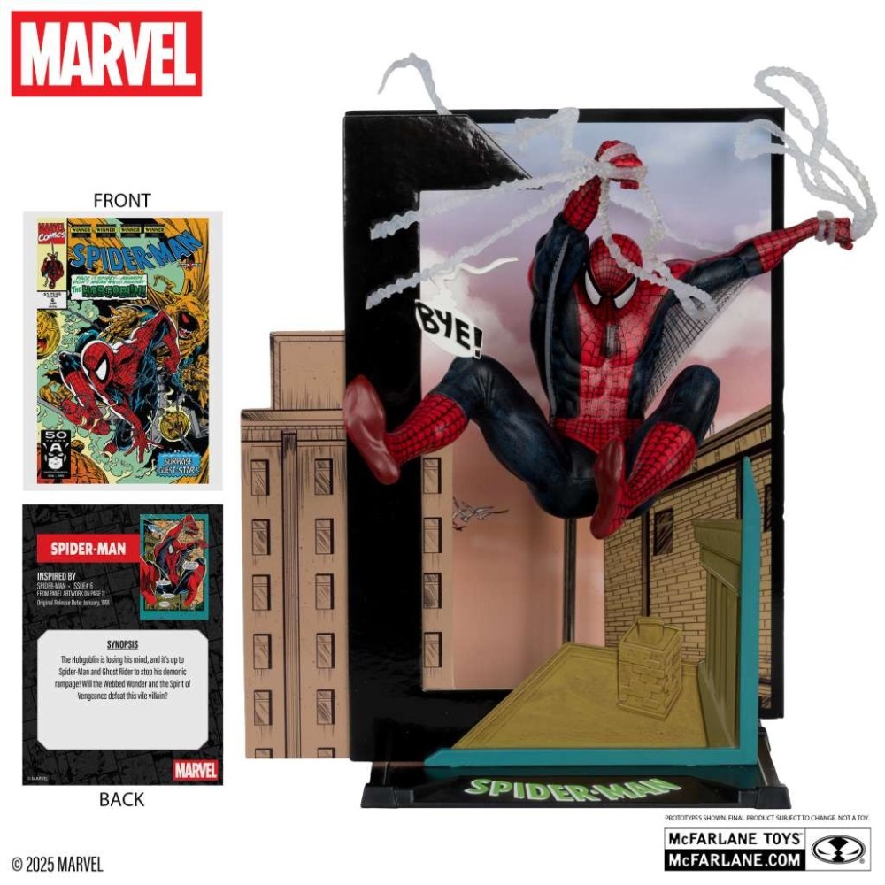 MC FARLANE MARVEL COLLECTION PVC STATUE SPIDER-MAN (SPIDER-MAN 6) 1/10 SCALE STATUE FIGURE