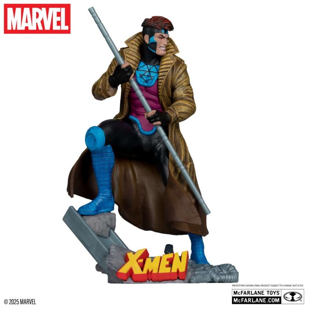 MC FARLANE MARVEL COLLECTION PVC STATUE GAMBIT (X-MEN 1) 1/10 SCALE STATUE FIGURE