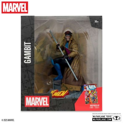 MARVEL COLLECTION PVC STATUE GAMBIT (X-MEN 1) 1/10 STATUA FIGURE MC FARLANE