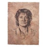 THE HOBBIT ART PRINT PORTRAIT OF BILBO BAGGINS 21 X 28 CM WETA
