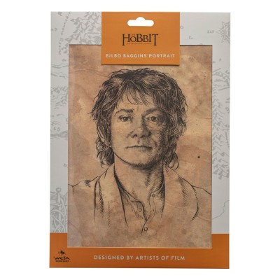 THE HOBBIT ART PRINT PORTRAIT OF BILBO BAGGINS 21 X 28 CM WETA