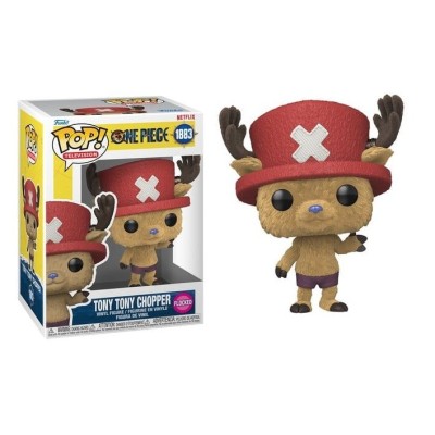 FUNKO FUNKO POP! TELEVISION ONE PIECE NETFLIX TONY TONY CHOPPER FLOCKED BOBBLE HEAD FIGURE