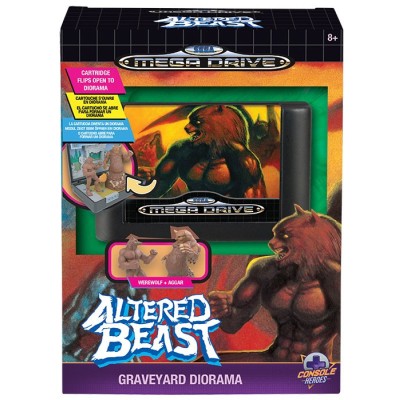 CONSOLE HEROES SEGA MEGA DRIVE ALTERED BEAST DIORAMA REPLICA CARTRIDGE