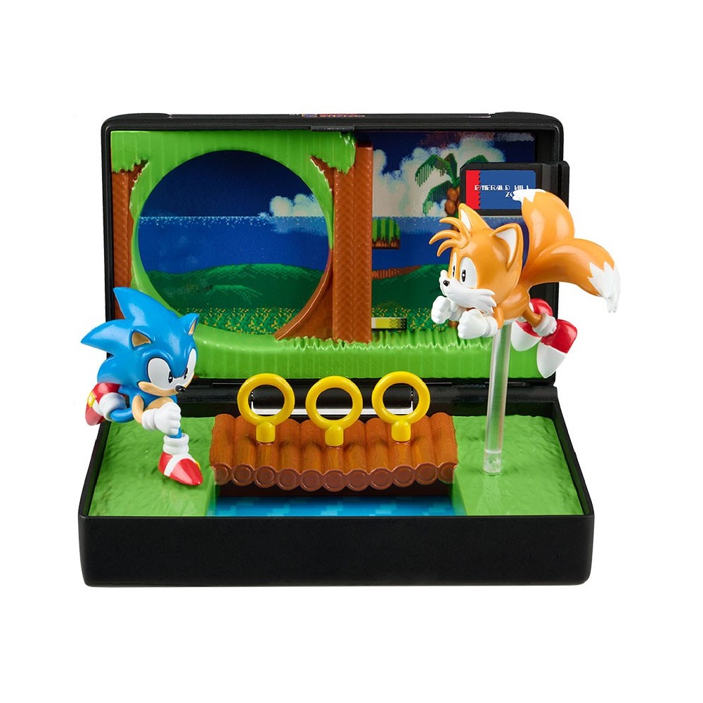 CONSOLE HEROES SEGA MEGA DRIVE SONIC 2 DIORAMA REPLICA CARTUCCIA