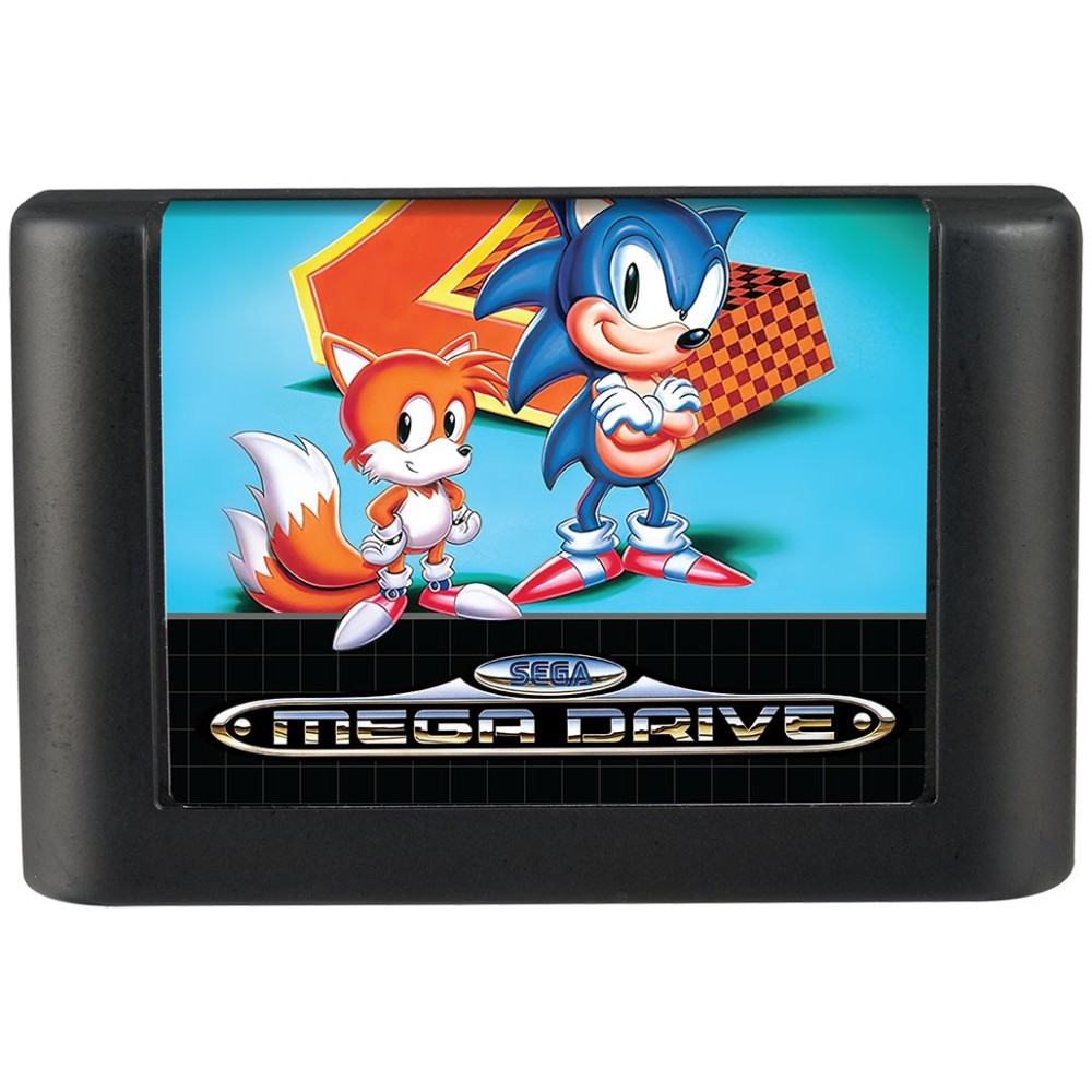 CONSOLE HEROES SEGA MEGA DRIVE SONIC 2 DIORAMA REPLICA CARTUCCIA