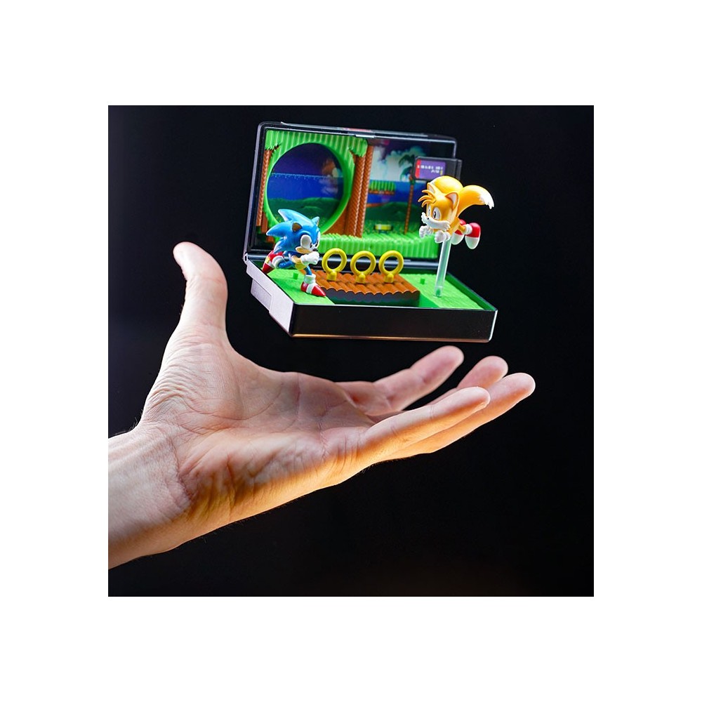 CONSOLE HEROES SEGA MEGA DRIVE SONIC 2 DIORAMA REPLICA CARTRIDGE