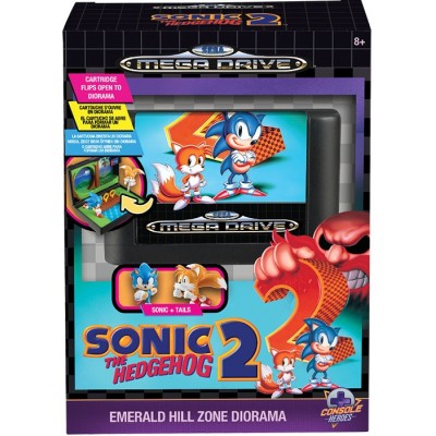 CONSOLE HEROES SEGA MEGA DRIVE SONIC 2 DIORAMA REPLICA CARTRIDGE