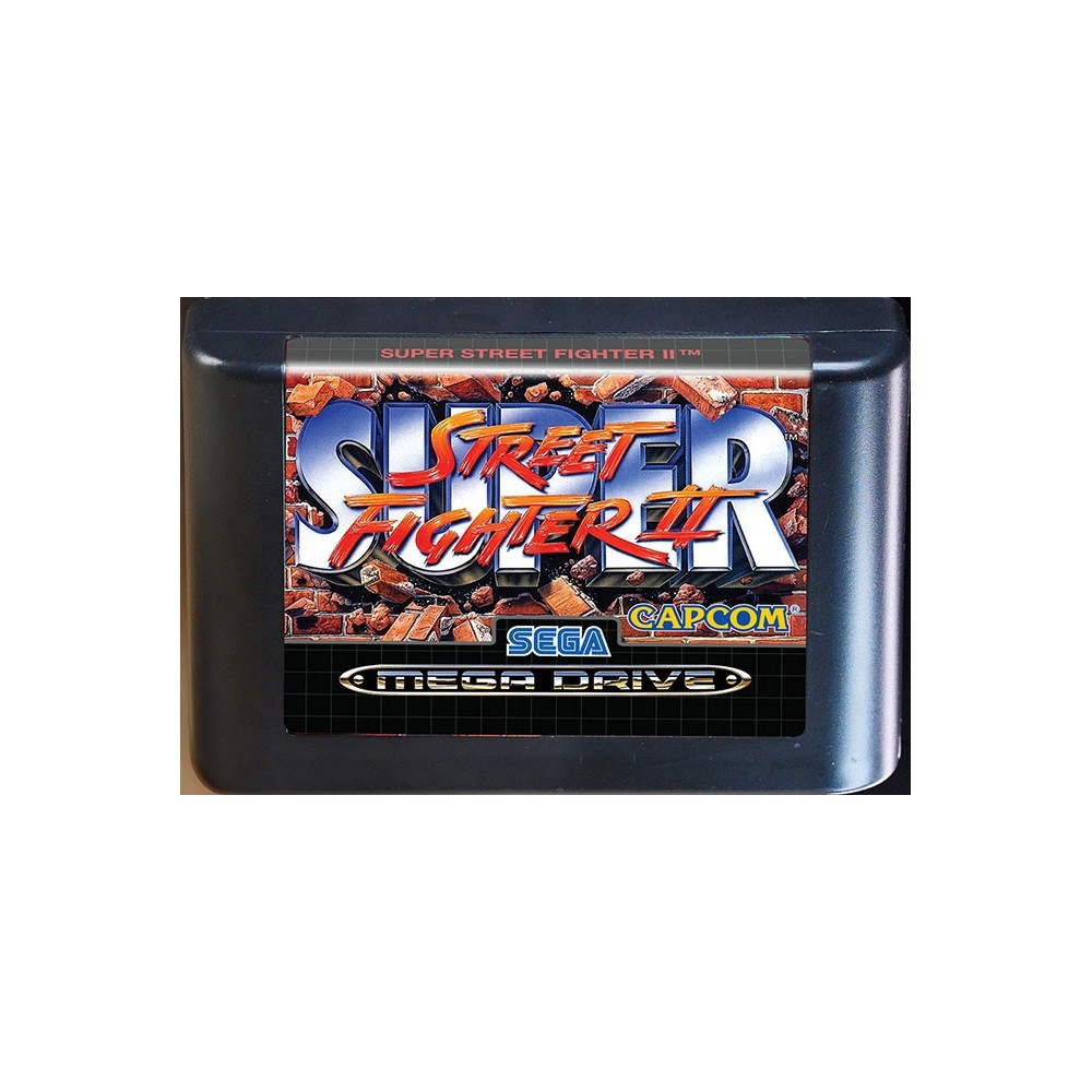 CONSOLE HEROES SEGA MEGA DRIVE SUPER STREET FIGHTER 2 DIORAMA REPLICA CARTUCCIA