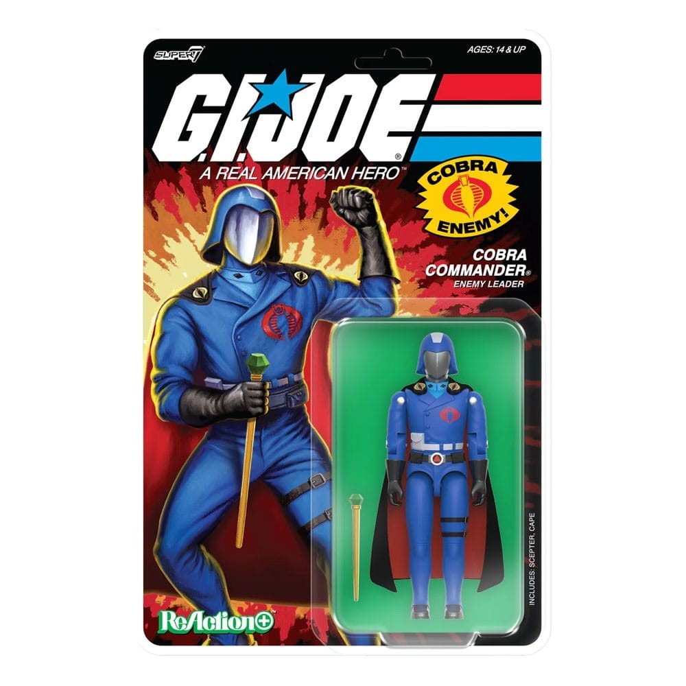 SUPER7 G.I. JOE REACTION+ COBRA COMMANDER MOVIE ACTION FIGURE