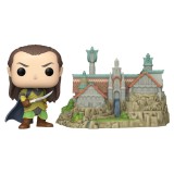 FUNKO POP! TOWN THE LORD OF THE RINGS ELROND WITH RIVENDELL FIGURE FUNKO