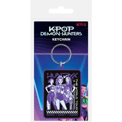 PYRAMID INTERNATIONAL K-POP DEMON HUNTERS HUNTRIX GROUP KEYCHAIN KEYRING