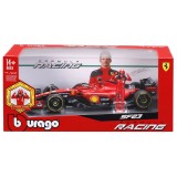 BBURAGO FERRARI SF-23 WITH CHARLES LECLERC DIE CAST METAL 1/24 MODEL REPLICA