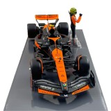 BBURAGO MCLAREN MCL38 WITH LANDO NORRIS DIE CAST METAL 1/24 MODEL REPLICA