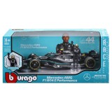 BBURAGO MERCEDES-AMG F1W14 WITH LEWIS HAMILTON DIE CAST METAL 1/24 MODEL REPLICA