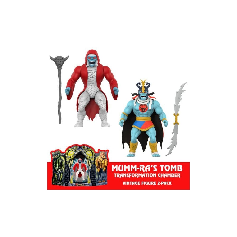 THUNDERCATS VINTAGE COLLECTION MUMM-RA'S TOMB 2-PACK ACTION FIGURES SUPER7