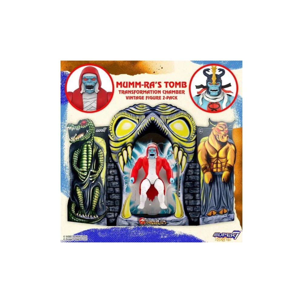 THUNDERCATS VINTAGE COLLECTION MUMM-RA'S TOMB 2-PACK ACTION FIGURES SUPER7