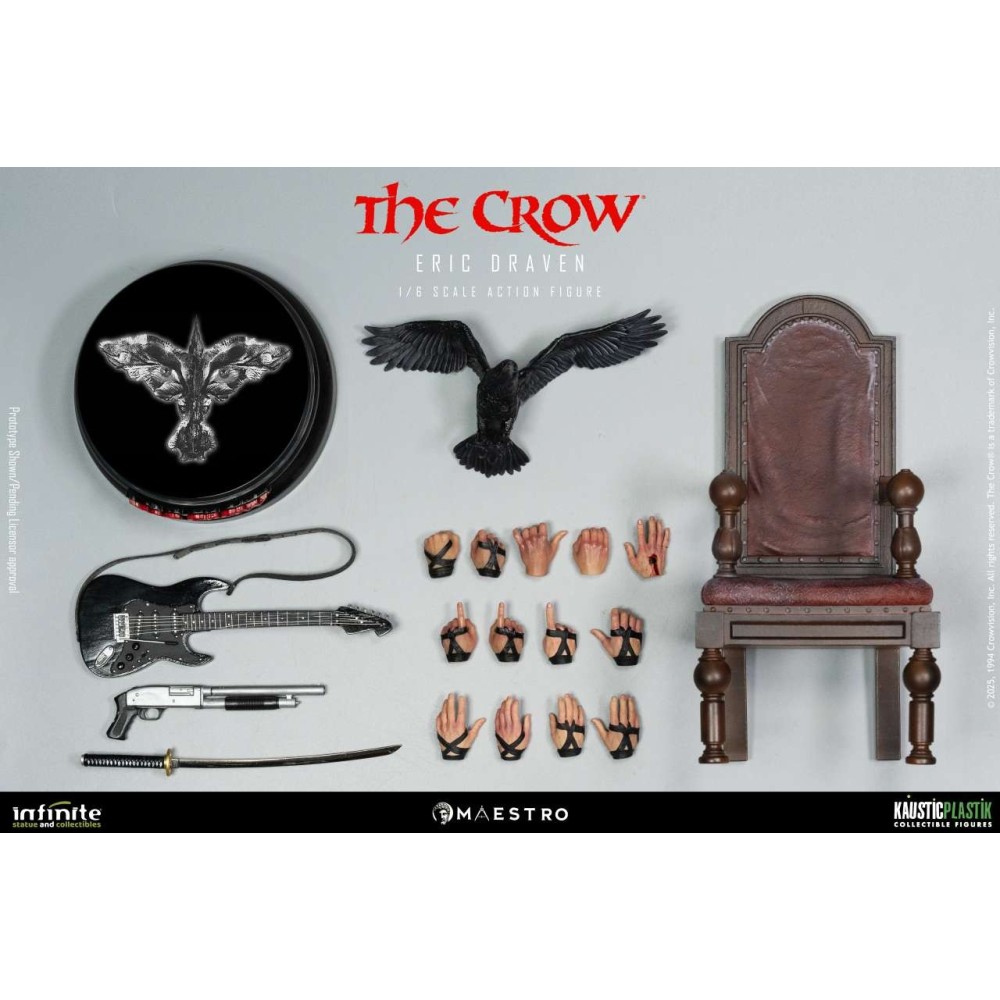 THE CROW IL CORVO ERIC DRAVEN 1/6 ACTION FIGURE INFINITE STATUE