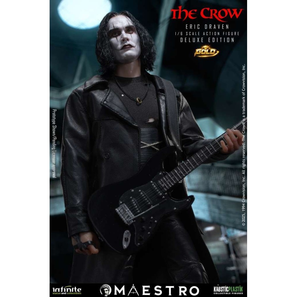THE CROW IL CORVO ERIC DRAVEN DELUXE GOLD 1/6 ACTION FIGURE INFINITE STATUE