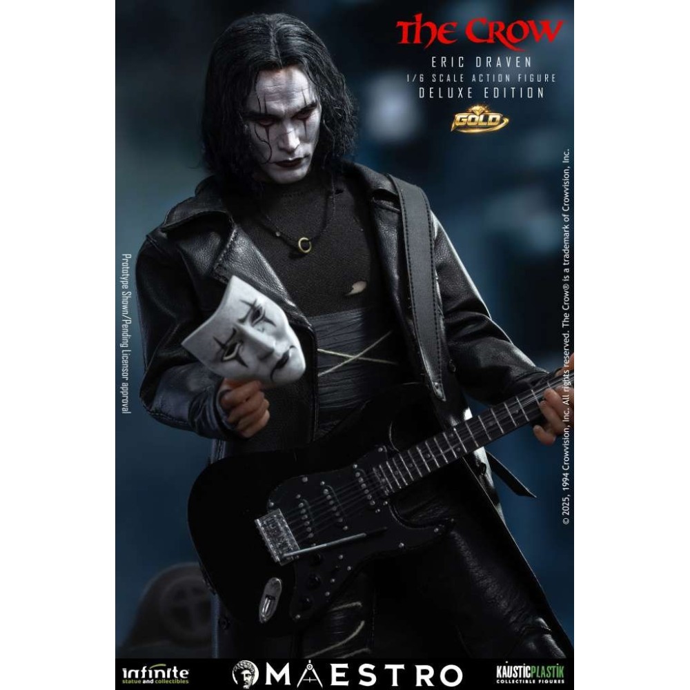 THE CROW IL CORVO ERIC DRAVEN DELUXE GOLD 1/6 ACTION FIGURE INFINITE STATUE
