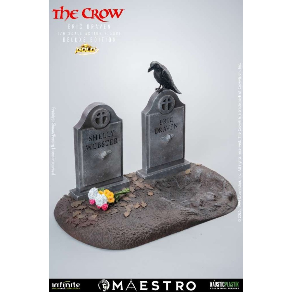 THE CROW IL CORVO ERIC DRAVEN DELUXE GOLD 1/6 ACTION FIGURE INFINITE STATUE