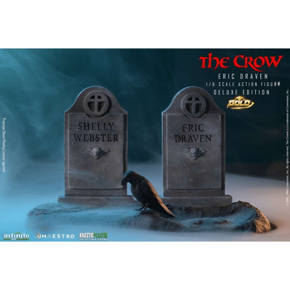 THE CROW IL CORVO ERIC DRAVEN DELUXE GOLD 1/6 ACTION FIGURE INFINITE STATUE