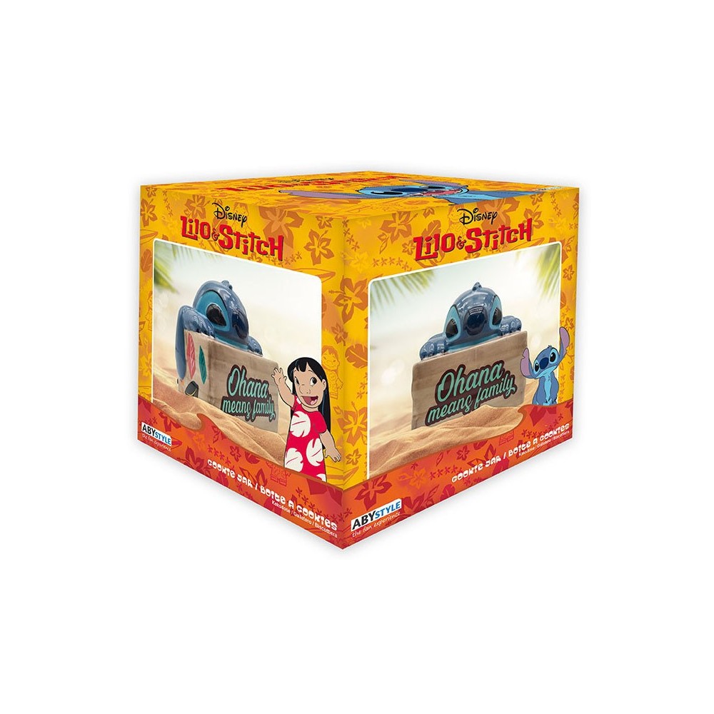 ABYSTYLE DISNEY STITCH OHANA MEANS FAMILY COOKIE JAR