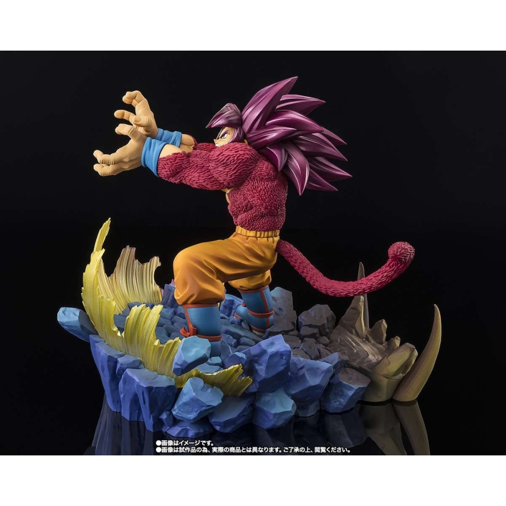 BANDAI DRAGON BALL DAIMA SUPER SAIYAN 4 SON GOKU EXTRA BATTLE FIGUARTS ZERO SERIES STATUE FIGURE