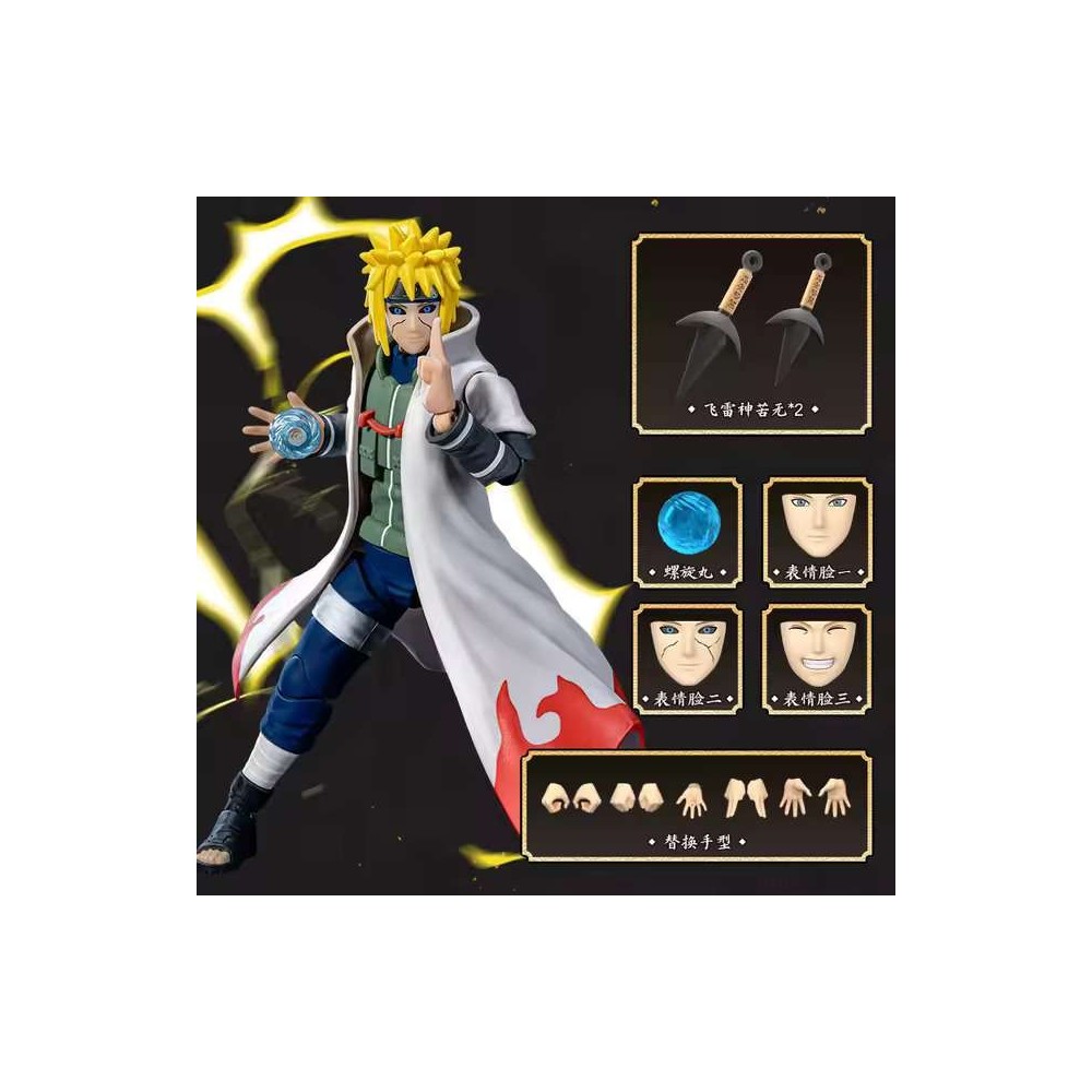 NARUTO SHIPPUDEN MINATO NAMIKAZE CHAMPION CLASS MODEL KIT ACTION FIGURE BLOKEES