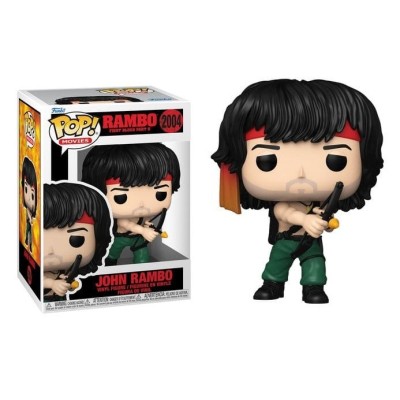 FUNKO FUNKO POP! MOVIES JOHN RAMBO WITH BOW 2004 BOBBLE HEAD FIGURE