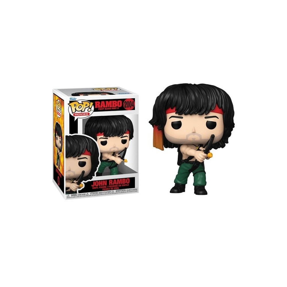FUNKO FUNKO POP! MOVIES JOHN RAMBO WITH BOW 2004 BOBBLE HEAD FIGURE