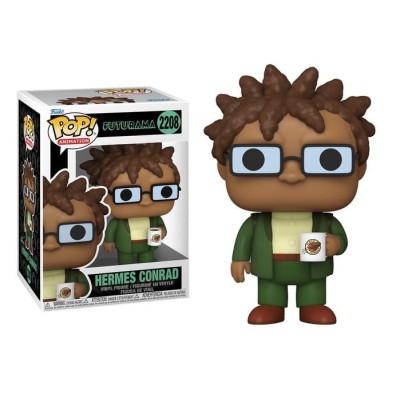 FUNKO FUNKO POP! ANIMATION FUTURAMA HERMES CONRAD 2208 BOBBLE HEAD FIGURE