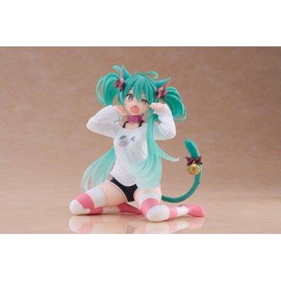 HATSUNE MIKU CAT EAR T-SHIRT VER. DESKTOP CUTE FIGURE STATUA TAITO
