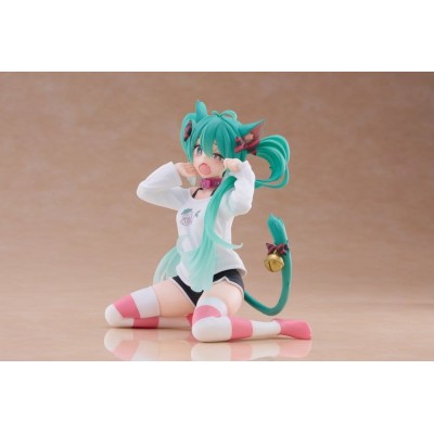 TAITO HATSUNE MIKU CAT EAR T-SHIRT VERSION DESKTOP CUTE FIGURE STATUE