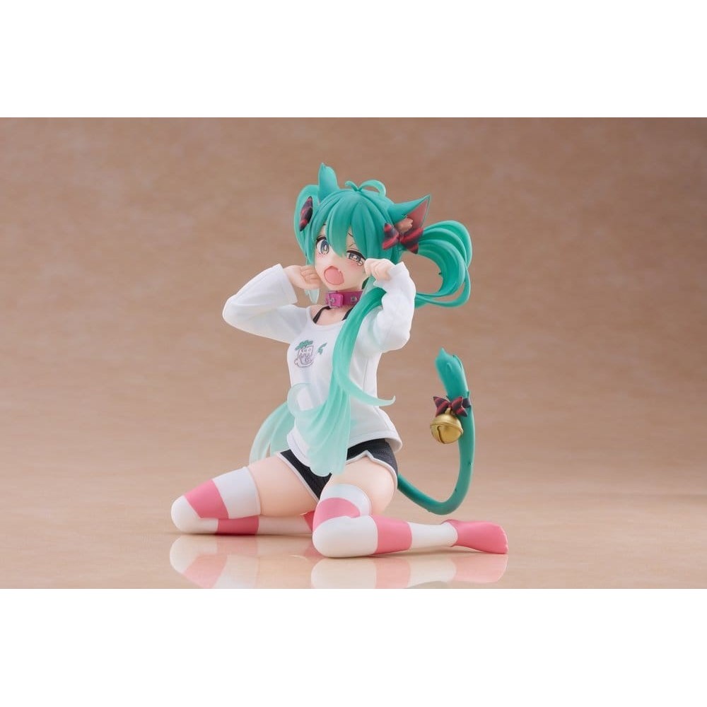 HATSUNE MIKU CAT EAR T-SHIRT VER. DESKTOP CUTE FIGURE STATUA TAITO
