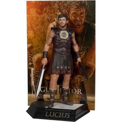 GLADIATOR II MOVIE MANIACS LUCIUS STATUA FIGURE MC FARLANE