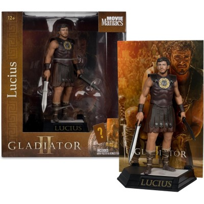 MC FARLANE GLADIATOR II MOVIE MANIACS LUCIUS PVC STATUE FIGURE