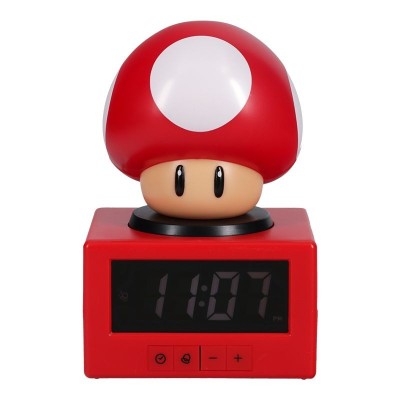 SUPER MARIO MUSHROOM ICON ALARM CLOCK SVEGLIA LAMPADA PALADONE PRODUCTS