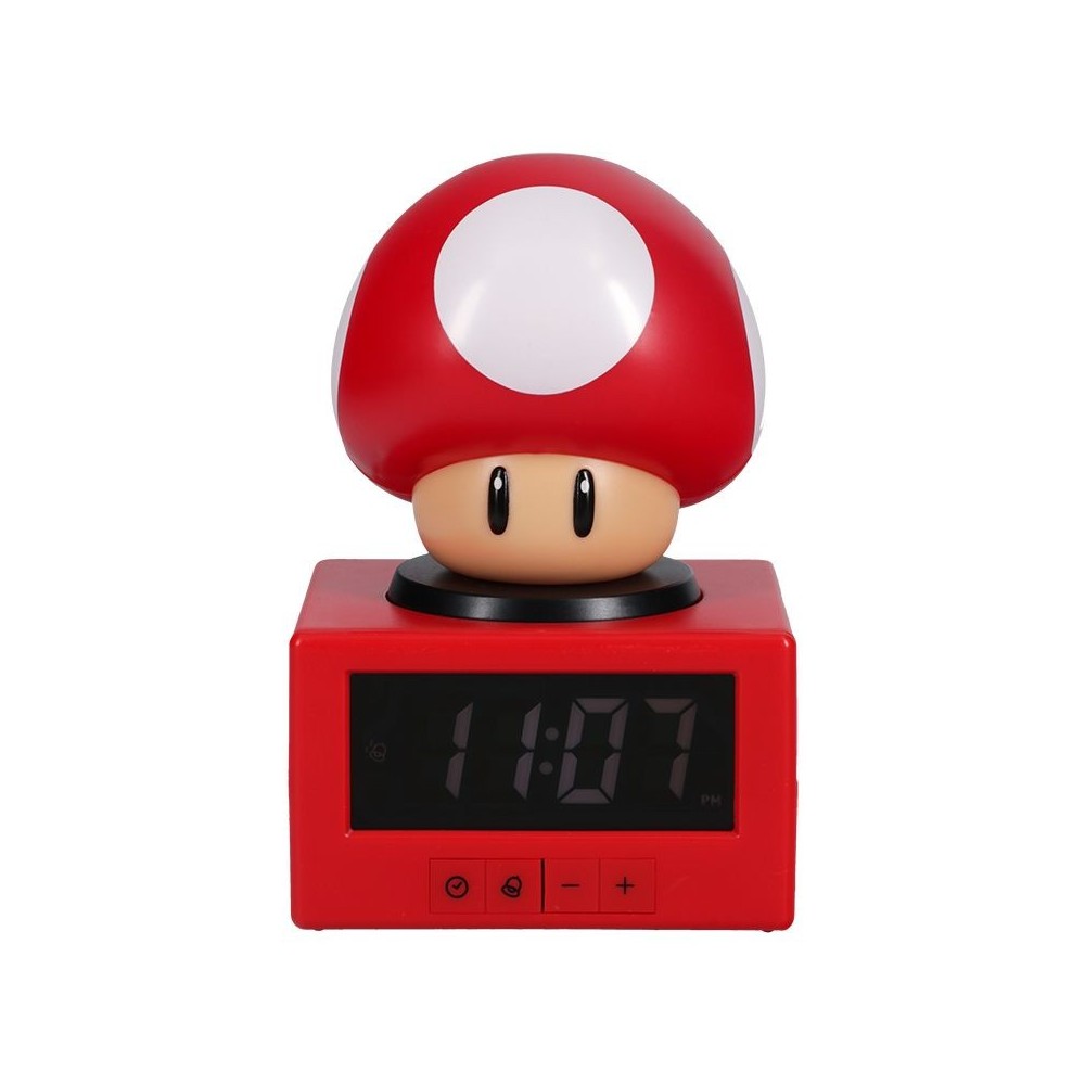 SUPER MARIO MUSHROOM ICON ALARM CLOCK SVEGLIA LAMPADA PALADONE PRODUCTS