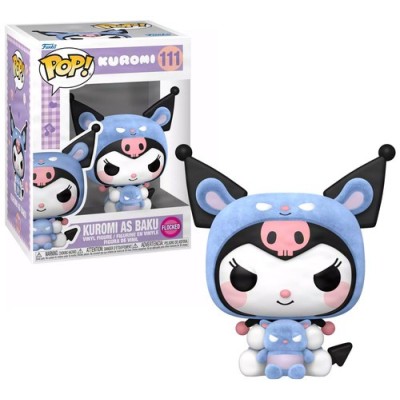 FUNKO POP! KUROMI AS BAKU FLOCKED BOBBLE HEAD KNOCKER FIGURE FUNKO