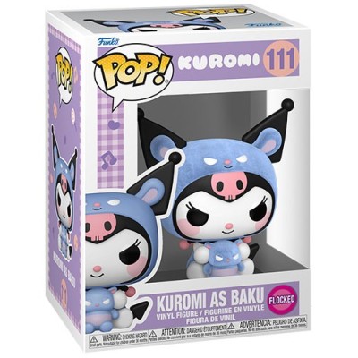 FUNKO POP! KUROMI AS BAKU FLOCKED BOBBLE HEAD KNOCKER FIGURE FUNKO