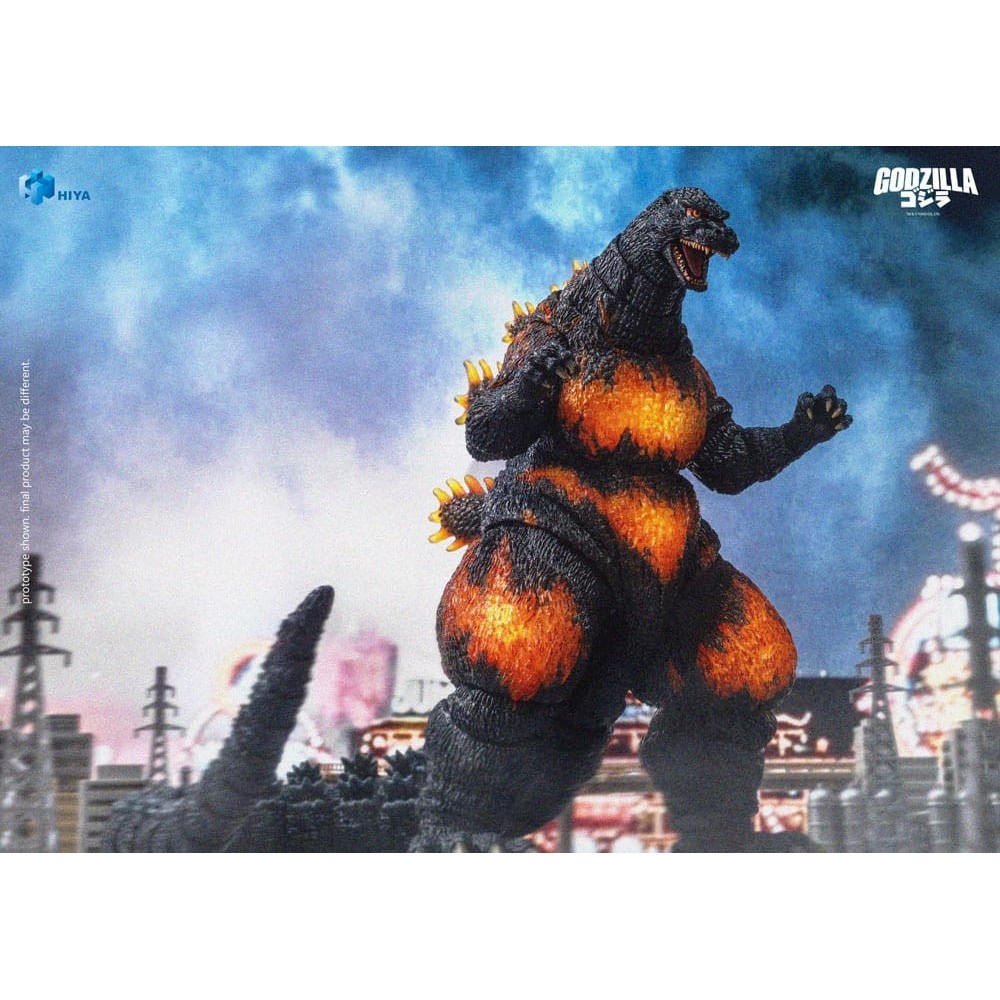 GODZILLA VS DESTOROYAH 1995 BURNING GODZILLA EXQUISITE BASIC ACTION FIGURE HIYA TOYS