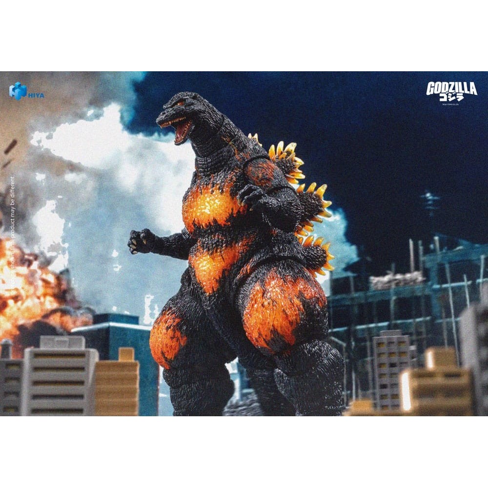GODZILLA VS DESTOROYAH 1995 BURNING GODZILLA EXQUISITE BASIC ACTION FIGURE HIYA TOYS