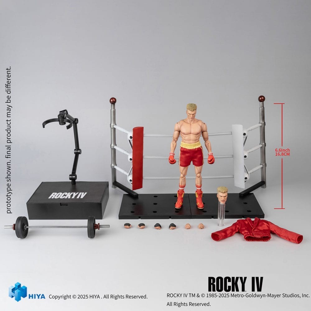 ROCKY EXQUISITE SUPER SERIES IVAN DRAGO 1/12 ACTION FIGURE HIYA TOYS