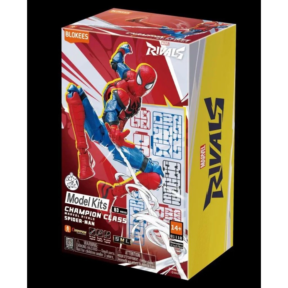 BLOKEES MARVEL RIVALS SPIDER-MAN CHAMPION CLASS MODEL KIT ACTION FIGURE